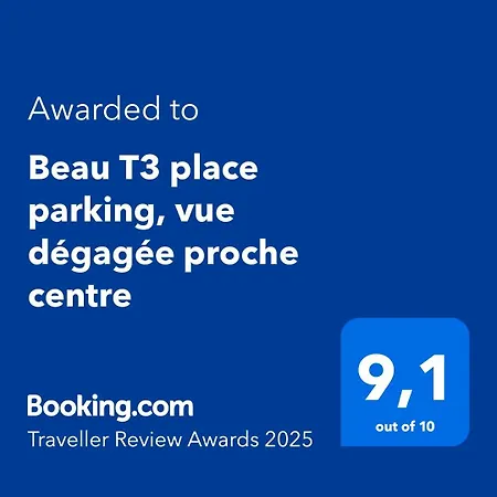 Beau T3 Place Parking, Vue Degagee Proche Centre Daire